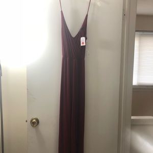 Burgundy jumpsuit